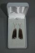 Black Spiderweb Dinosaur Bone Earrings #5253-1